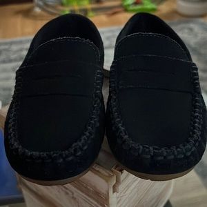 Blue Suede Loafers by Zara